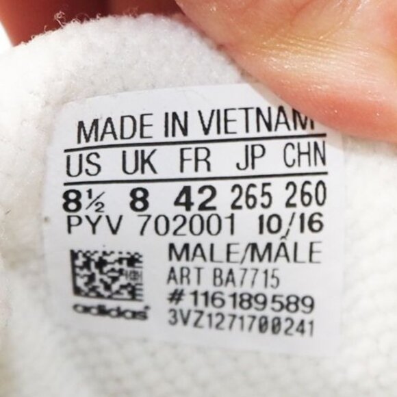 Adidas EQT Support RF 'Vintage White' Sneakers BA7715 Men's 8.5 - Picture 10 of 11